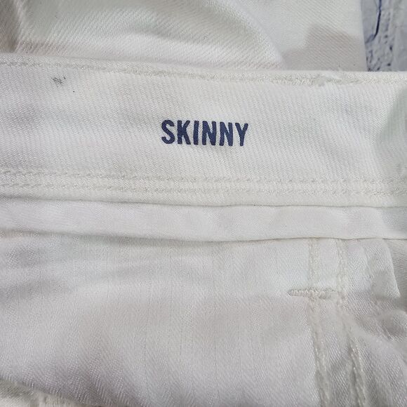 Banana Republic WOMENS SIZE 28 Jeans Skinny Denim White Low Rise Stretch - Picture 9 of 12